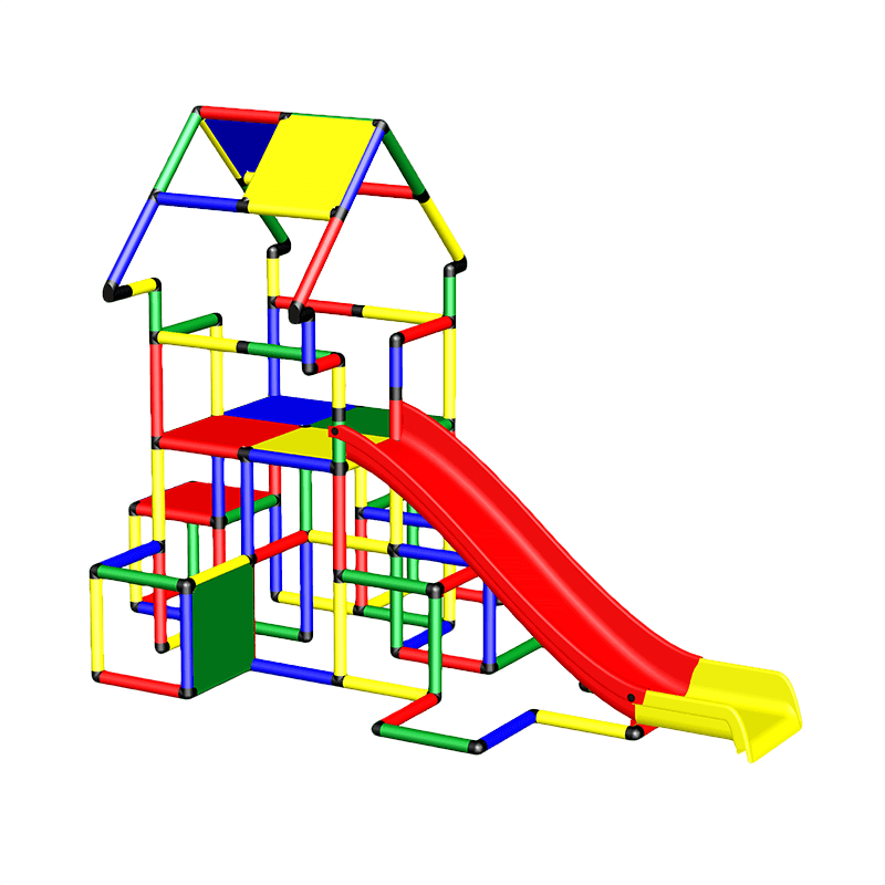Adventure + Climbing Pyramid  + Modular Slide 家居色