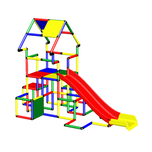 Adventure + Climbing Pyramid + Modular  Slide