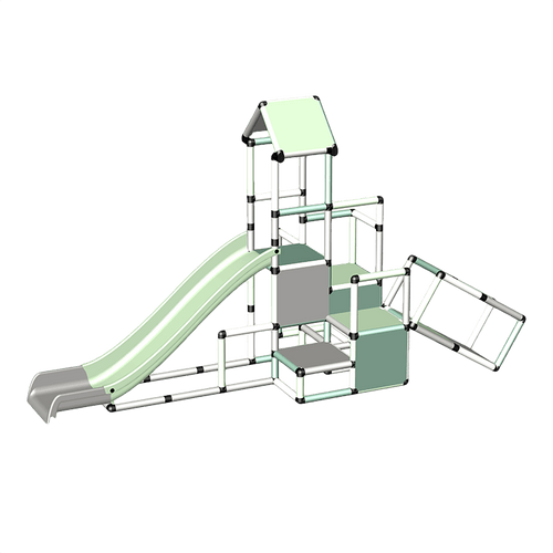 Climbing Pyramid + Upgrade Kit  + Modular Slide 家居色