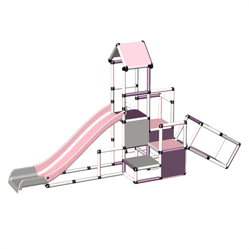 Climbing Pyramid + Upgrade Kit  + Modular Slide 家居色
