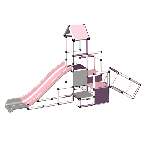 Adventure + Climbing Pyramid  + Modular Slide 家居色