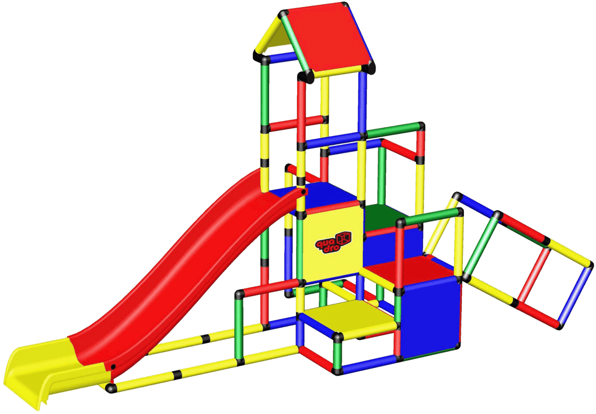 Climbing Pyramid + Upgrade Kit  + Modular Slide 家居色