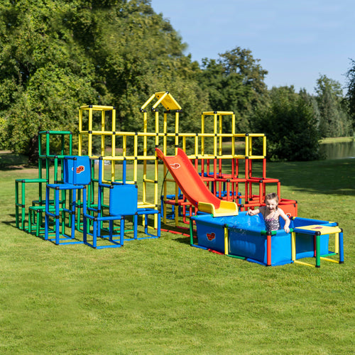 6x Climbing Pyramid + Beginner + Pool L + Panel Set L + Modular  Slide