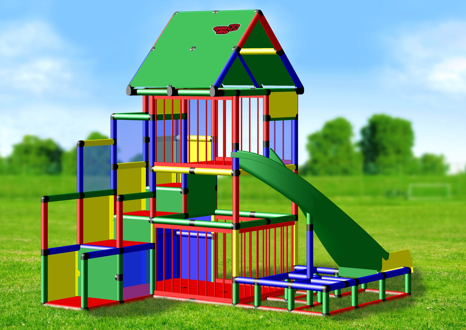Baby Playcenter with Curved Slide